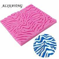 【hot】 Border Knitting zebra Texture Decorating Tools Silicone Molds Baking Moulds D0898