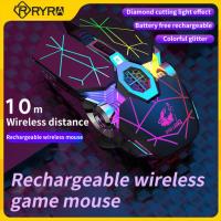 RYRA Free Wolf X13 Wireless Optical 2.4G USB Gaming Mouse 1600DPI 7 Color LED Backlit Rechargeable Silent Mice For PC Laptop Basic Mice