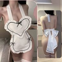 Maid Outfit Sexy Lingerie Robe Maid Apron Uniform Temptation Passion Bed No Need To Take Off The Crotch Bellyband Pajamas For Women 【SEP】