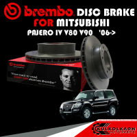 จานเบรกหน้า  BREMBO MITSUBISHI  PAJERO IV V80 V90  06-&amp;gt; (09 B636 11)