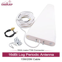 4G LTE WIFI Router Cuber External Log Periodic highest gain 16dBi Log-periodic Antenna with 15M/20M Cable+ SMA To TS9 Converter for Hauwei Router Modem