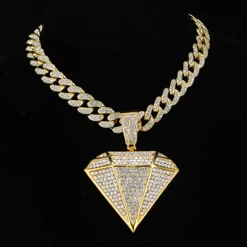 hip hop pendant - Hip Hop Cuban Chains No Love Necklace Pendants Men And  Women Heart Broke Necklaces Jewelry Iced Out Chain : : Clothing