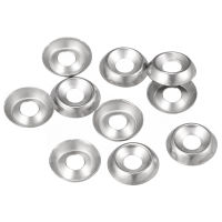 Uxcell 150pcs #6 304 Stainless Steel Cup Washer Countersunk for Screw Bolt-Zkeir