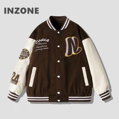 Tiktok boomber jacket for men jackets baseball jerseyuniform jacket hip-hop graffiti embroidery