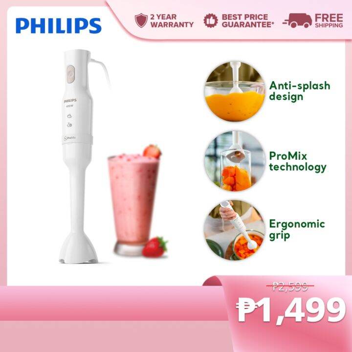 Philips ProMix Hand Blender [HR2520/00] 400W Lightweight and