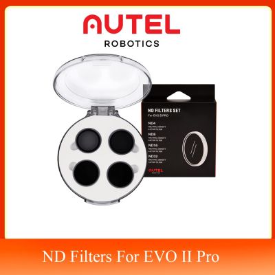 แผ่นกรองแสง Autel Robotics EVO Pro 6K Drone ND Filters 4ชิ้นตัวกรองเลนส์ ND4 ND8 ND16อุปกรณ์เสริมโดรนติดกล้อง ND32สำหรับ EVO II Pro