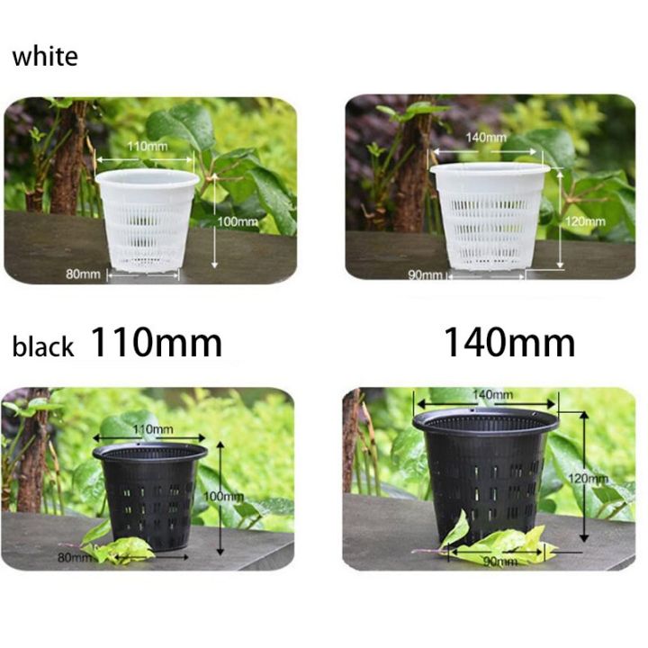 cc-5pcs-breathable-orchid-flower-plant-grow-pot-net-mesh-cup-planters-plastic-slotted-wall-hanging-holes-white-black