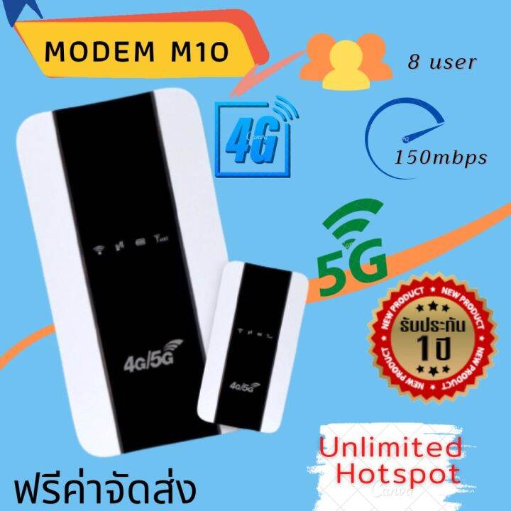 TP-LINK Unlimited M10 4G LTE เราเตอร์ ไวไฟ แบบพกพา โมเดม MIFI Router ...