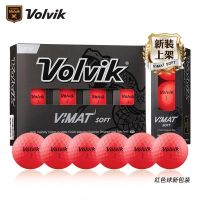 โวลต์วิคกอล์ฟ VIMATSOFT Color Ball Matte สำหรับผู้เริ่มต้น,ลูกบอลสองชั้น12ลูก