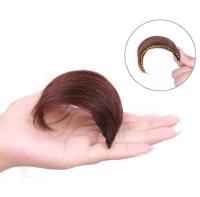 TSE Wig Set Pad Hair Root Hair Fringe Grip Stabilizer Pad Real Hair Invisible Seamless Fluffy Mini Solid Pad Hair Piece Top Hair Replacement