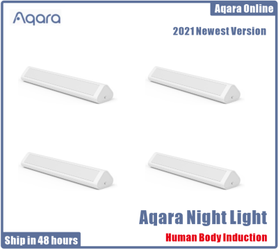 2021 New Aqara Led Night Light Human Body Induction Home Bedside Light Nursing Light Wardrobe Light Free Wiring Long Light Bar