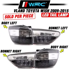 Vland Toyota Wish 2009-2015 (Facelift) Led Tail Lamp (Black