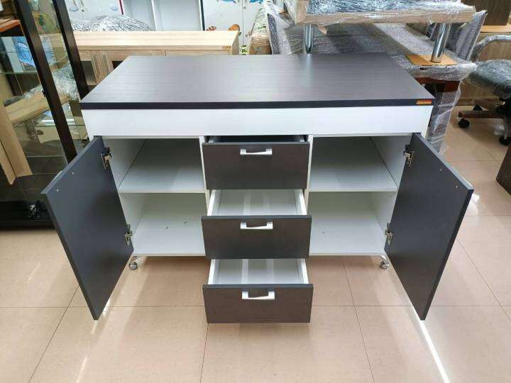 shop-nbl-เคาน์เตอร์ครัว-havana-120-cm-model-kcn-1200-md-ดีไซน์สวยหรู-สไตล์เกาหลี-2-บานเปิด-3-ลิ้นชัก-สินค้ายอดนิยม-แข็งแรงทนทาน-ขนาด-120x60x83-cm