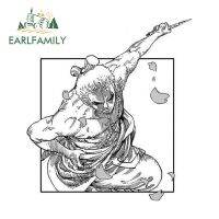 EARLFAMILY สติกเกอร์ติดรถขนาด13ซม. X 12.9ซม.,สติ๊กเกอร์ติดกระจกหน้ารถมอเตอร์ไซค์สติกเกอร์สำเร็จไวนิลตกแต่งเครื่องปรับอากาศบุคลิกภาพ