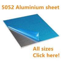 5052 Pelat Aluminium แผ่นอลูมิเนียมแบน Diy หนา3Mm 5Mm 6Mm 8Mm 10Mm 100X100Mm 100X200Mm ปรับแต่งได้