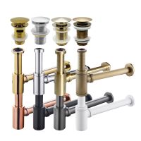 【hot】 Sink Bottle Trap Basin Waste Siphon Pipe Kits Toilet Deodorization Insect Stopper Drain Fittings 9 Colors