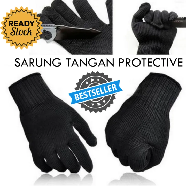 Sarung Tangan Protective Anti Bacok Pisau Cut Resistant Sepasang Sefty Alat Pertahanan Diri