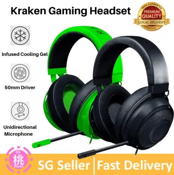 Razer Kraken Gaming Headset: Lightweight Aluminum Frame, Retractable Noise  Isolating Microphone, For PC, PS4, PS5, Switch, Xbox One, Xbox Series X 