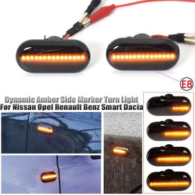 ✎ Turn Signal Light For Renault Clio 1 2 KANGOO MEGANE ESPACE TWINGO MASTER Led Dynamic Side MarkerFor Nissan Opel Smart FORTWO