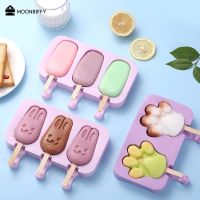 Maker reusable Popsicle แม่พิมพ์ DIY โฮมเมดน่ารักการ์ตูน Maker moldes de silicona Candy Reactor Glass gadget