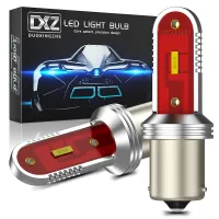 (Premium car) DXZ 2ชิ้น1156 P21W LED S25 BA15S 1157 T20 T25หลอดไฟ LED Canbus CSP 1860 7440 3156 3157ไฟเลี้ยวรถย้อนกลับไฟเบรก12V