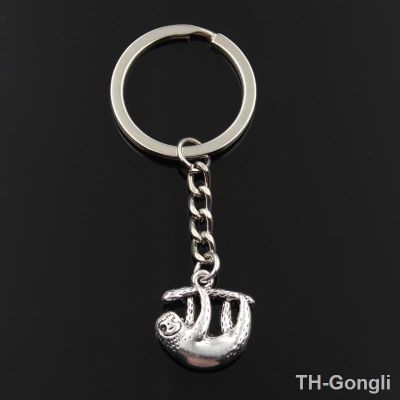 【hot】₪◄  Fashion Keychain 20x19mm Folivora Sloth Color Pendants Men Jewelry Car Chain Holder Souvenir