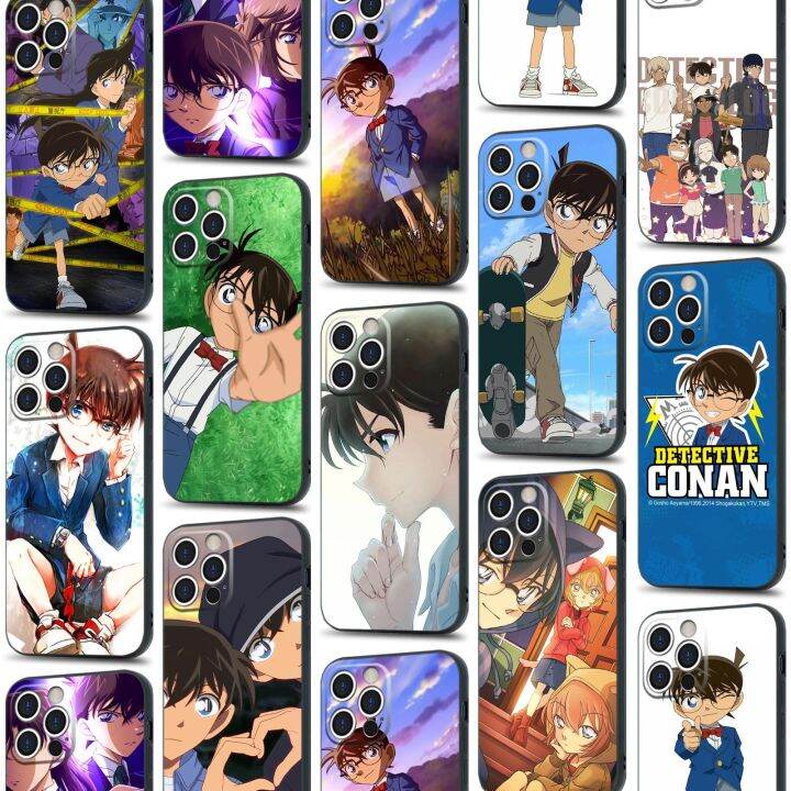 NEW 2023] Detective Conan Anime Manga TPU Soft Silicone Phone Case Cover  Shell for iPhone 6s 7 8 14 Plus X XR XS 11 12 13 Mini 14 Pro Max | Lazada