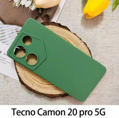 Tecno Camon 20 Pro 5G ปกป้องกล้องเคสโทรศัพท์ครอบ Tpu นุ่มฝาครอบป้องกัน TPU นิ่มสีลูกกวาดมาการอง