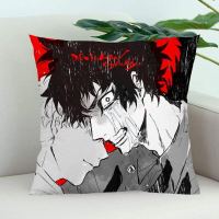 (All in stock, double-sided printing)    The latest designed Devilman pillowcase, decorative pillowcase, office, home, bedroom, square pillowcase, with zipper, soft satin pillowcase   (Free personalized design, please contact the seller if needed)