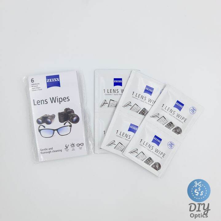 ZEISS Lens Wipes Cleaning Alcohol Formula Disposable PreMoistened Lens