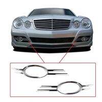 เครื่องประดับตกแต่งรถกระจังหน้ากรอบตกแต่งไฟตัดหมอกสำหรับ Mercedes-Benz W211 E350 E320 E550 07-09 A2118851174 A2118851274