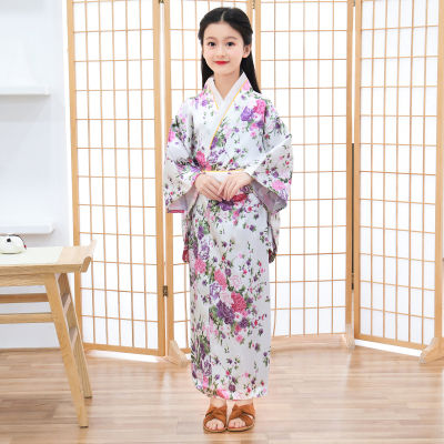 New Japanese kimono for children Girls princess skirt Halloween performance