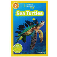 English original picture book National Geographic Kids Level 2: Sea turkles national geographic classification reading childrens Popular Science Encyclopedia English childrens book