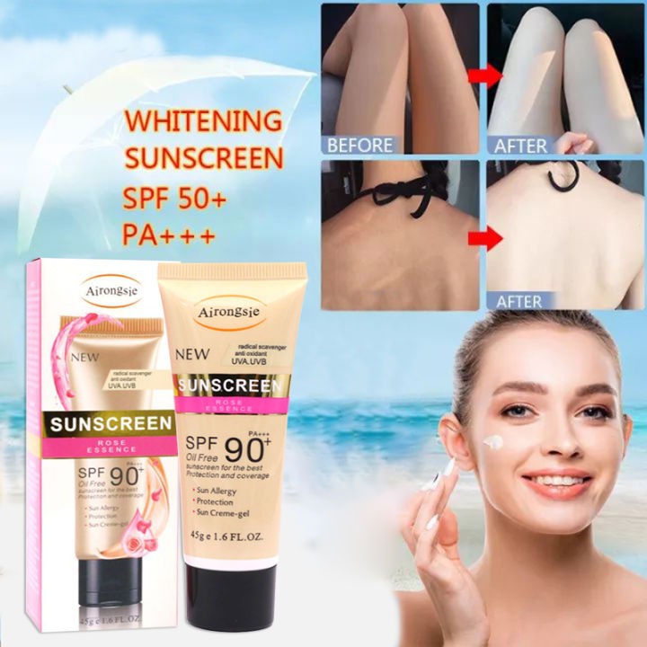 Sunscreen Whitening Sun Cream SPF90+ block for face and body protection ...