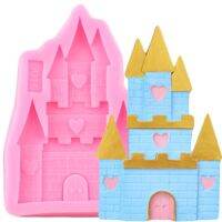 3D Princess Castle Silicone Molds DIY Baby Birthday Fondant Cake Decorating Tools Cookie Baking Chocolate Candy Resin Clay Mould Bread Cake  Cookie Ac