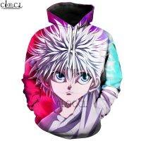 HX แฟชั่น Hoodie ญี่ปุ่น Anime Hunter X 3D พิมพ์ Hoodie ผู้ชาย ฤดูใบไม้ร่วงแขนยาว Pullover Hip Hop กีฬา Drop Shipping