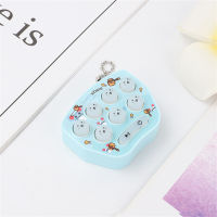 Christmas Gift Keychain Handheld Nostalgic New Year Cartoon Puzzle Game Console Mini Portable