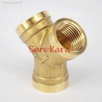 Y 3 Ways Brass Pipe fitting Connector 1/2 quot; BSP Equal Female Thread For Water Pipe