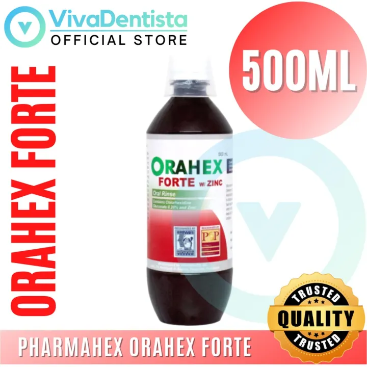 mouth wash Orahex Forte with Zinc Oral Rinse, with Chlorhexidine