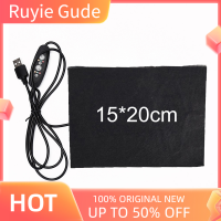 Ruyie แผ่นทำความร้อนควบคุมอุณหภูมิ USB ไฟเบอร์คาร์บอน3เกียร์ DIY ความร้อน