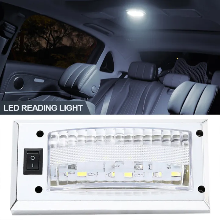 Racingcar Universal 12 24V LED Car Reading Light Interior Roof Doom
