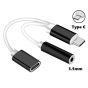USB Type-C ra 3.5mm jack tai nghe và cổng sạc - Cáp chuyển Type C ra cổng 3.5mm - Cable Type C to Type C + 3.5mm thumbnail