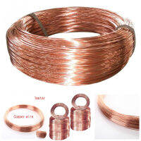 T2 Copper Red Coppers สายเปลือย 99.90% ยาว 1 เมตร เส้นผ่านศูนย์กลาง 0.5/0.8/1/1.5/2/2.5/3 มม. เส้นทองแดง-Shop5779273 Store