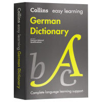 English original Collins Easy Learning German Dictionary Easy Learning German Dictionary English-German Bilingual Dictionary English Version Original book reference book