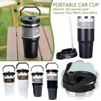 600ml/900ml 304 Stainless Steel Thermos Cup White Black Temperatures Water Can Cold And Bottle Keep Portable Hot E7O1