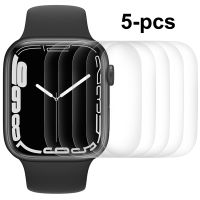 Screen Protector for Apple Watch Series 7 41mm 45mm Apple Watch Series 6 40mm  HD Transparent  Bubble-free Flexible TPU Film Barware