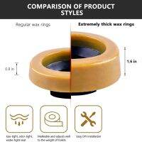 Toilet Wax Ring Kit for Floor Outlet Toilets New Install or Re-seat