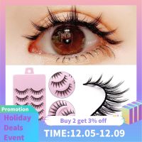 Little Devil Cosplay Lash False Eyelashes 5 Pairs 3d Bunch Japanese Nagaraku Mink Lashes Fairy Lolita Eyelashes Eye Makeup Tool