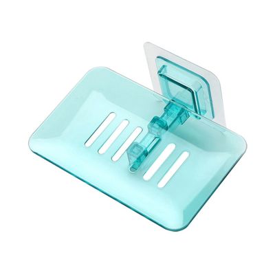 Kotak sabun penguras plastik 4 warna rak sabun plastik dapat dipakai ulang untuk bak mandi bak cuci dapur