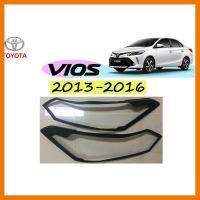 ? ราคาถูกที่สุด? ครอบไฟหน้า Toyota Vios 2013-2016 สีดำด้าน ใส่ได้ทั้งรุ่น J,E ##ตกแต่งรถยนต์ ยานยนต์ คิ้วฝากระโปรง เบ้ามือจับ ครอบไฟท้ายไฟหน้า หุ้มเบาะ หุ้มเกียร์ ม่านบังแดด พรมรถยนต์ แผ่นป้าย